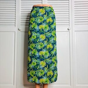 CLIO 90s Vintage Floral Crepe Maxi Skirt Size 6